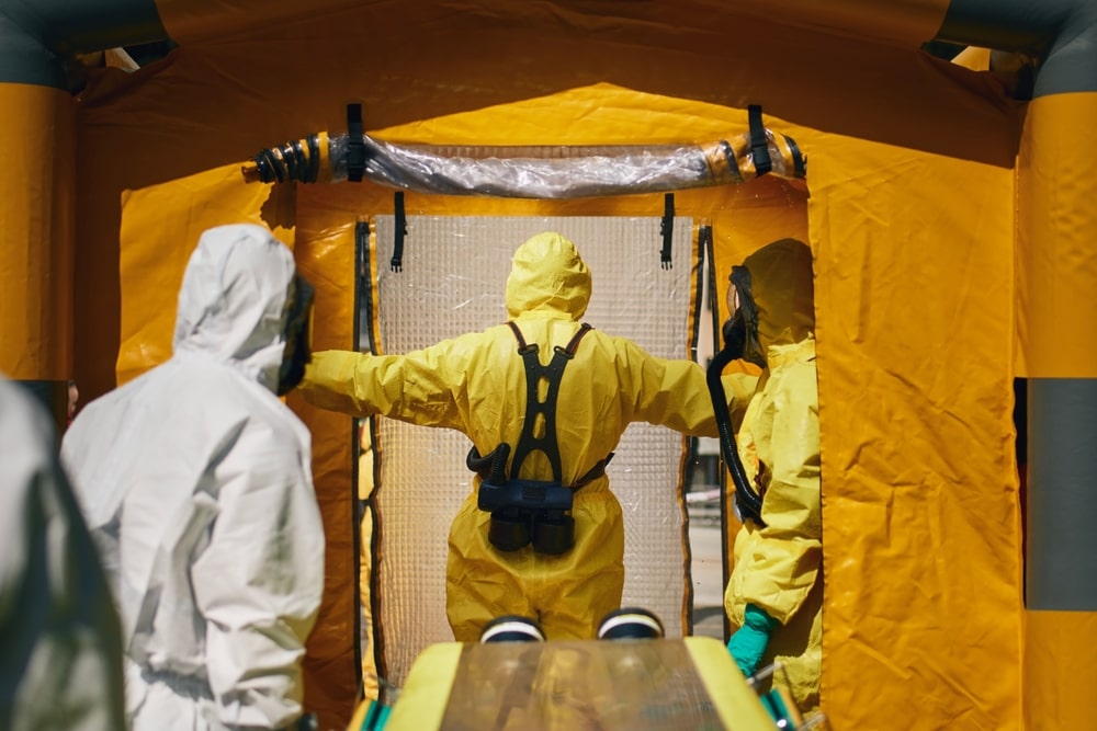 biohazard teams of fire brigade