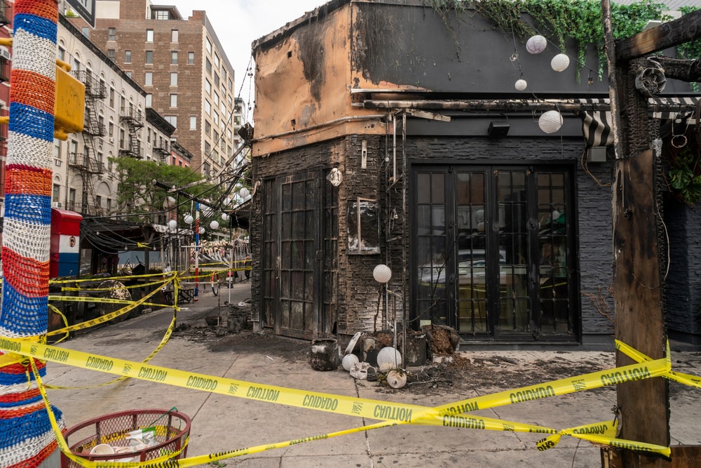 burned down restaurant min